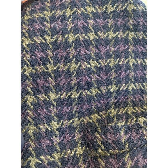 Christian Dior Authentic Black Purple Wool Long Sleeve Blazer Jacket 10 Medium - Picture 7 of 9